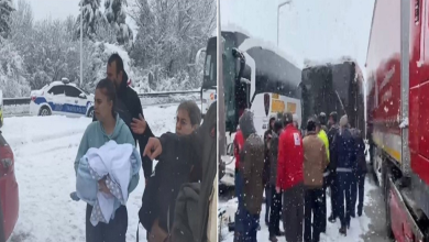 صورة انزلاق شاحنة يؤدي إلى حادث بين 30 سيارة في تركيا و سقوط عدد من القتلى